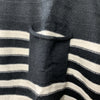 GRACE KARIN Striped Cap Sleeve Knit Sweater Crop Top Oversized Black/White 2XL