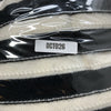 GRACE KARIN Striped Cap Sleeve Knit Sweater Crop Top Oversized Black/White 2XL