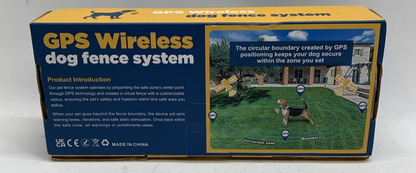 GPS Dog Collar Fence System for Dogs Containment System Boundary Outdoor Use