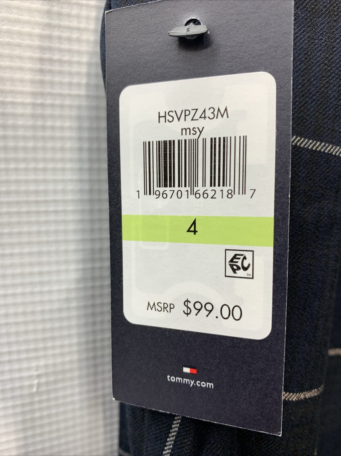Tommy Hilfiger Women's Elastic Waist Straight Sloane Long Pant HSVPZ43M Size 4
