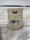 Levi's Women's Utility Long Pant Size 26x27 White A75430002 Loose with Pockets
