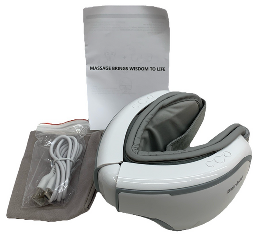 Eye Massager with Heat Music, Compression, Adjustable Sleep Mask Massage BP-M001