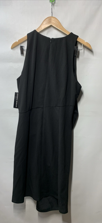 Donna Morgan Womens D8070M Sleeveless Short Dress Size 16 Black for Casual Party