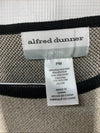Alfred Dunner Women's Classics Animal Jacquard Crew Neck Sweater Long Sleeve PM