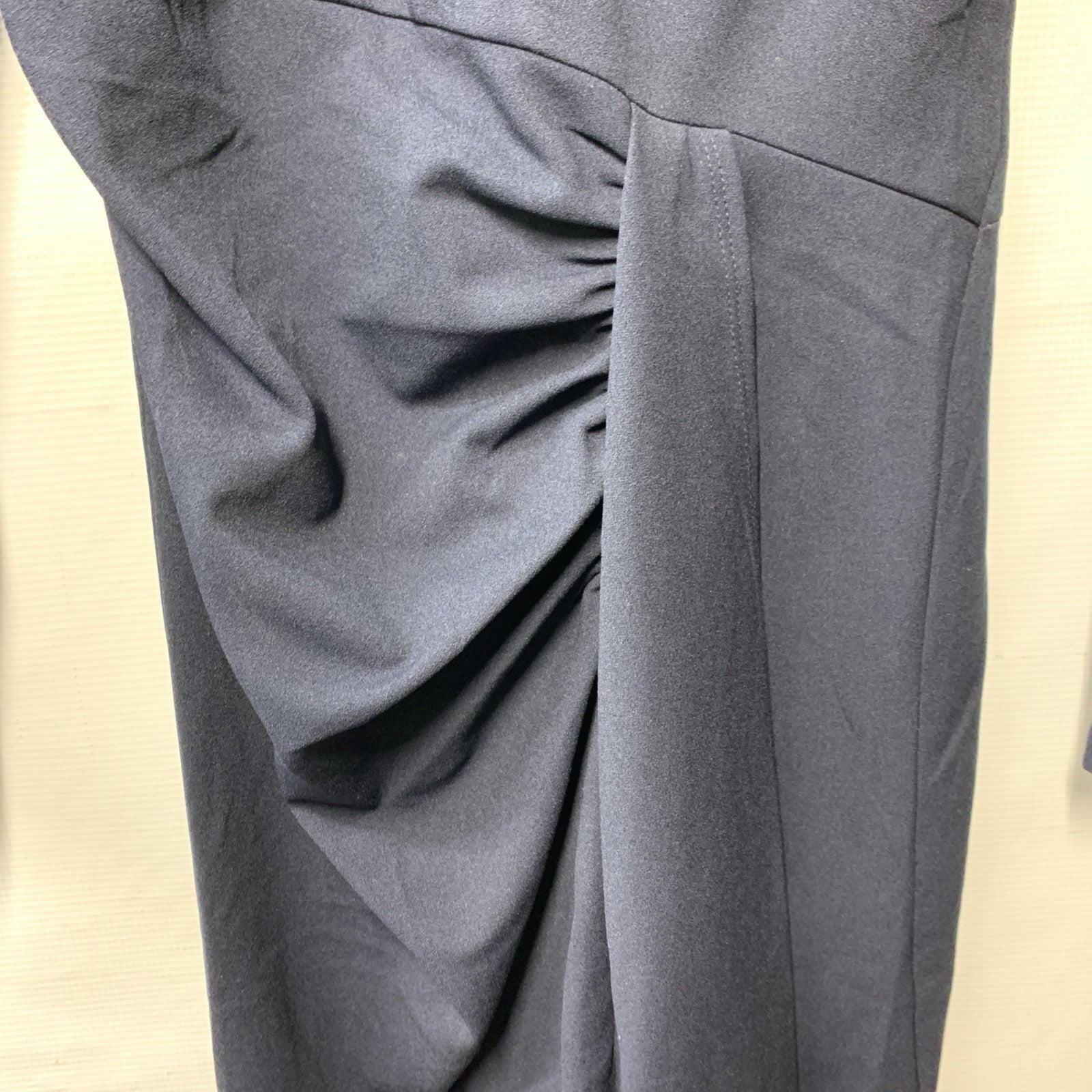 Donna Morgan Women's Long Sleeve Dress Navy Blue Size 4 Formal Business Casual
