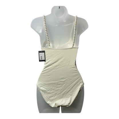 Kate Spade New York Womens String of Pearls One-Piece Swimsuit Medium Swimwear