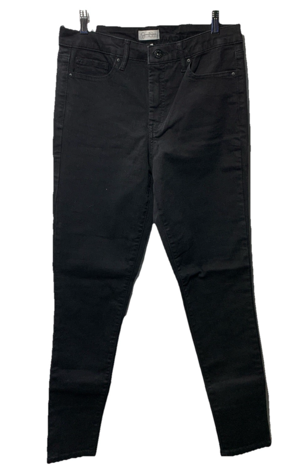 Womens Jessica Simpson High Rise Skinny Jean  Black Size 8 Long Pant with Pocket