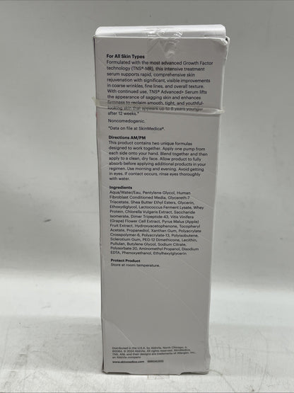 SkinMedica TNS Advanced+ Face Serum Multi Peptide Serum Skin Tone & Texture 30ml
