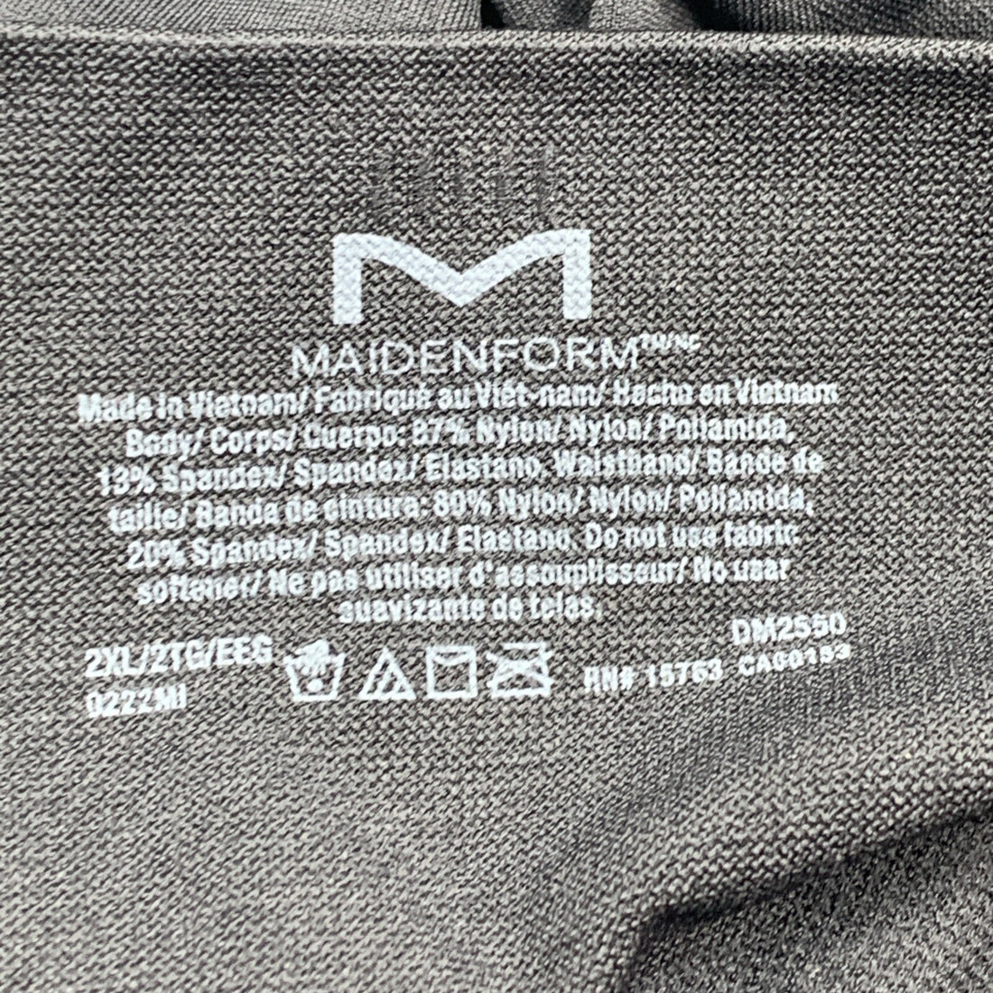 Maidenform Women Slim Waisters Thigh Slimmer Ultra Control DM2550 Black Size 2XL