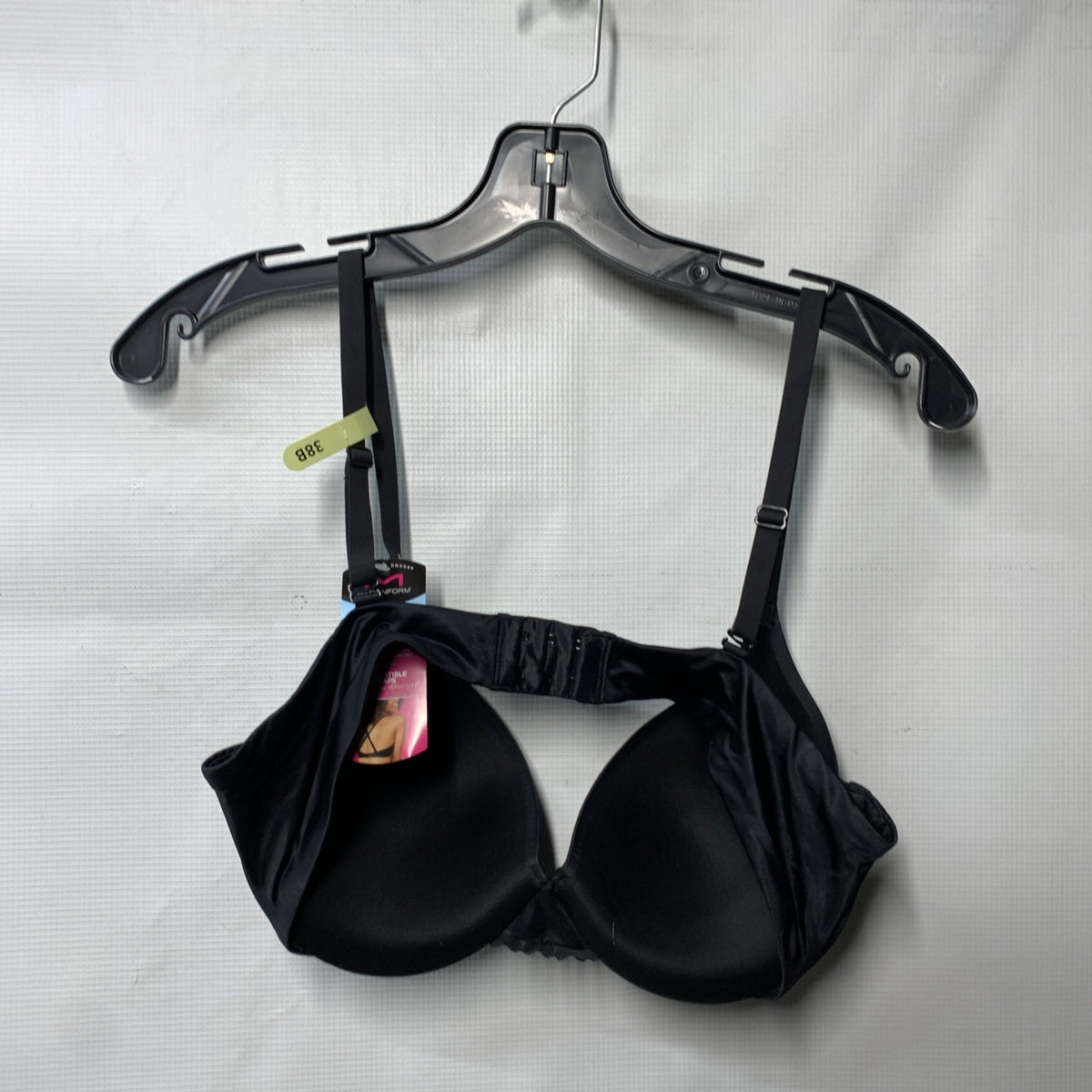 Maidenform Womens DM0066 DreamWire Push Up Bra Black Underwire Size 38B Seamless