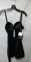 Thong Shapewear for Women Tummy Control Low Back U Plunge Backless, Black Size S
