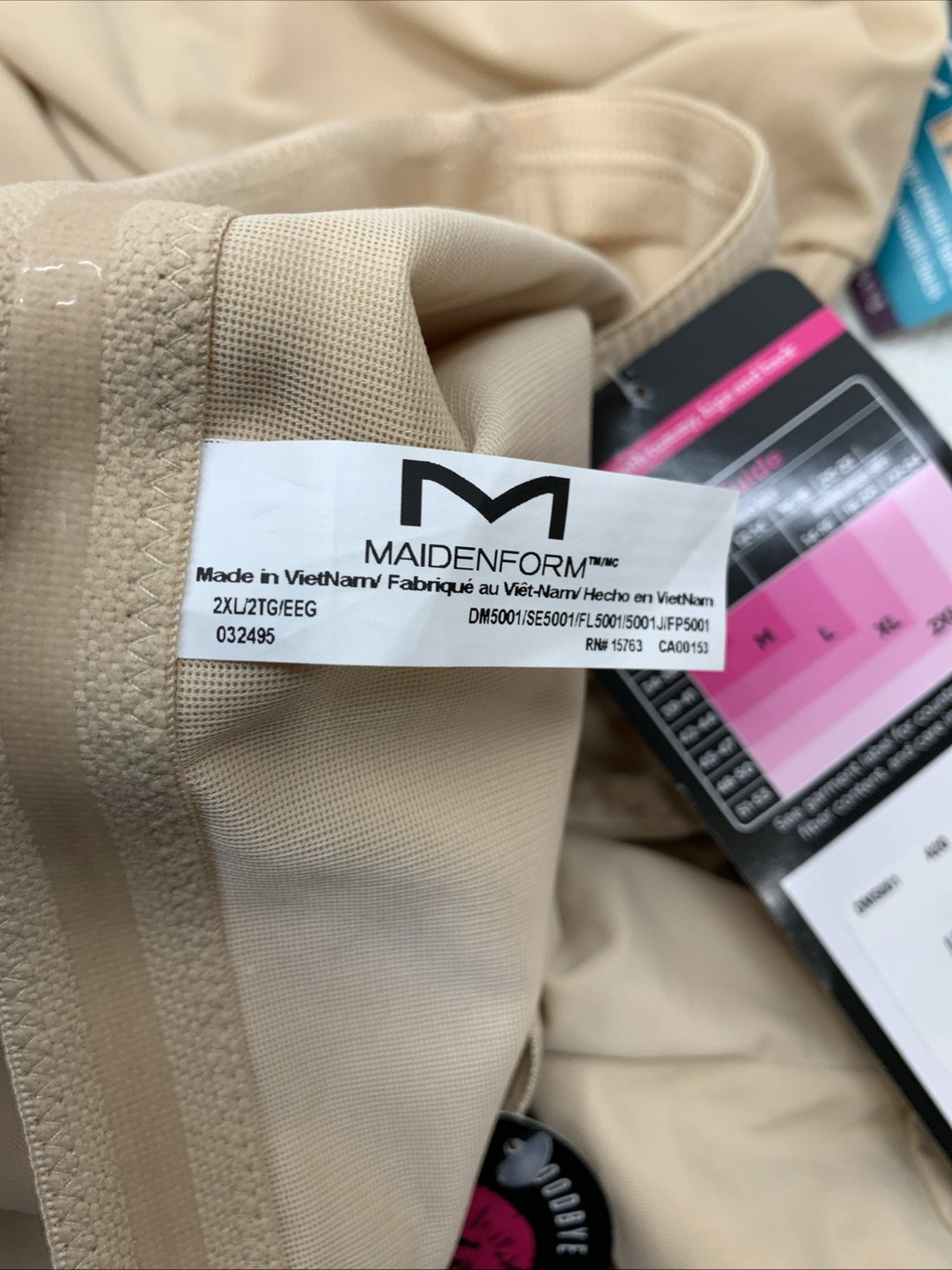 Maidenform Women's High-waist Thigh Slimmer, Firm-control Shapewear 2XL Beige