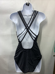 La Blanca Island Goddess Tummy Control One-Piece Swimsuit Size 10 Swimwear Black