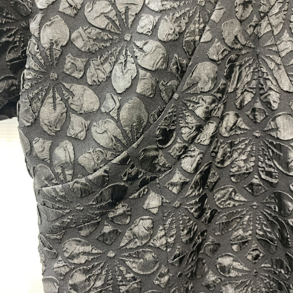 Donna Morgan Women's Cute Mini Cocktail Dress Black Size 6 Raised Floral Print