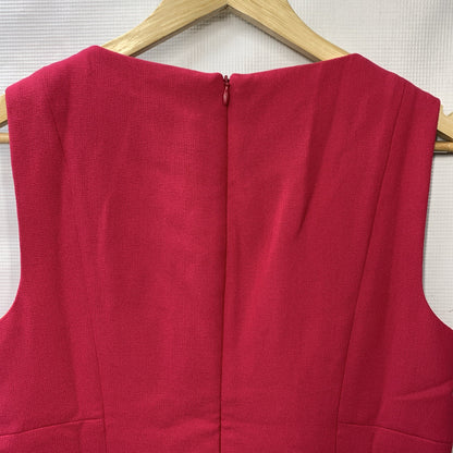 Trina Turk Womens Boat House Dress Pink Hibiscus Size 4 Sleeveless Crew Neckline