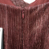 Adrianna Papell Women's Metallic Crinkle Gown Dress Size 4 Party/Cocktail Formal