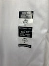 Calvin Klein Men Slim-Fit White Herringbone Non-Iron Dress Shirt Size 14.5 32/33