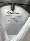 Calvin Klein Men Slim-Fit White Herringbone Non-Iron Dress Shirt Size 14.5 32/33