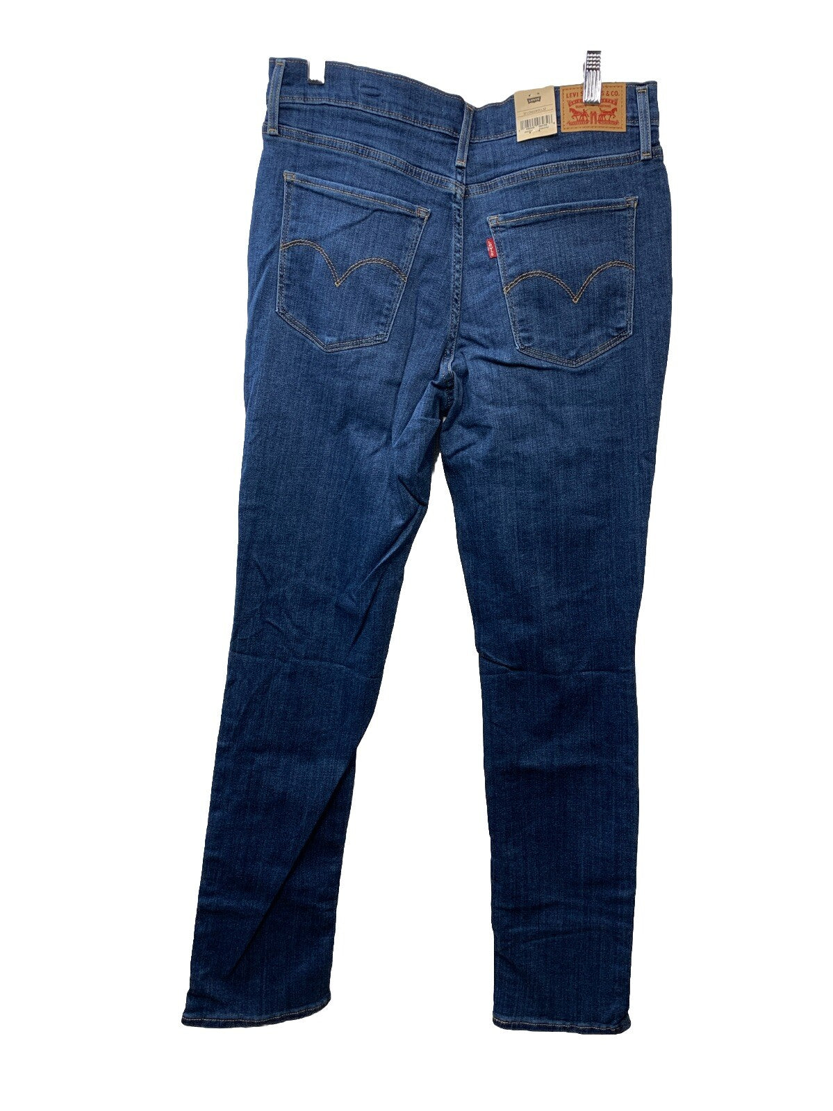 Levi's 724 Women's High Rise Straight Leg Jeans Slim 12L 31/32 Long Pants Blue