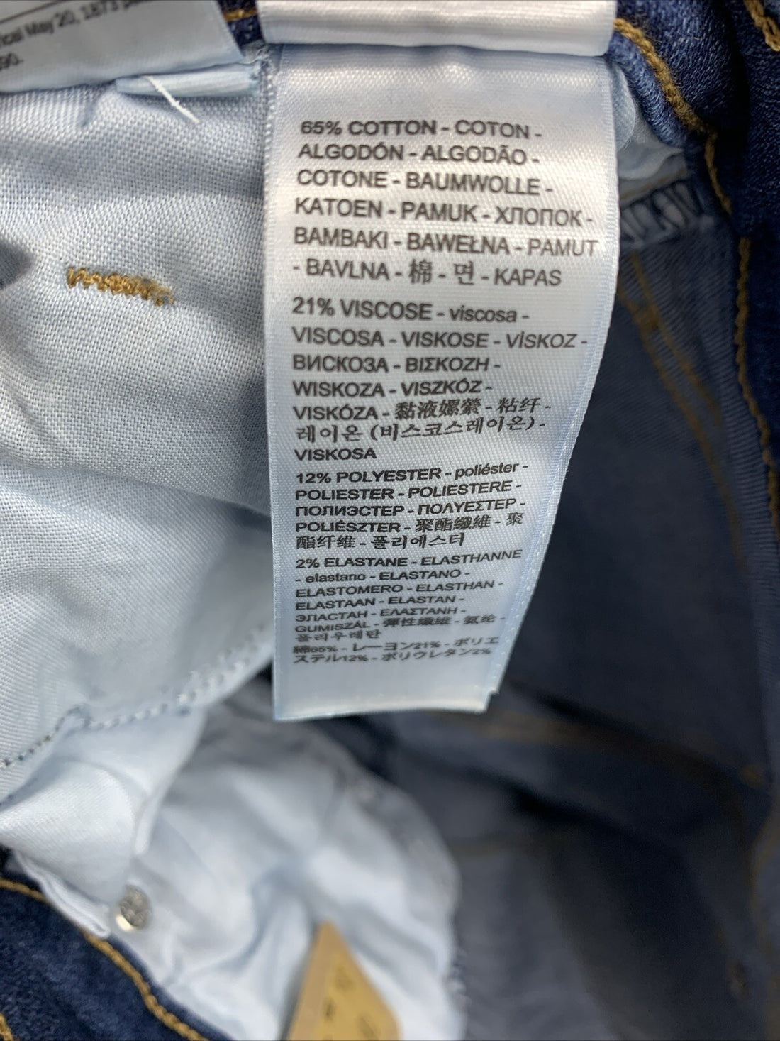Levi's 724 Women's High Rise Straight Leg Jeans Slim 12L 31/32 Long Pants Blue