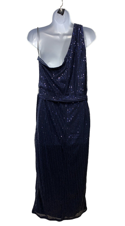 GRACE KARIN Sleeveless One Shoulder Sequin Dress Wrap Dress Size XL Sleeveless