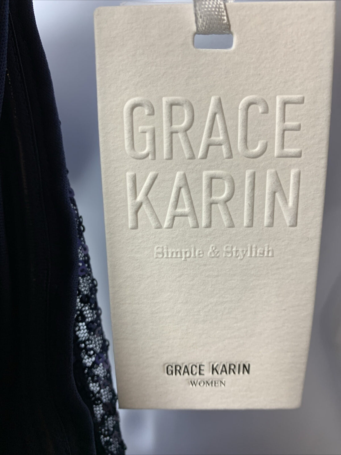 GRACE KARIN Sleeveless One Shoulder Sequin Dress Wrap Dress Size XL Sleeveless