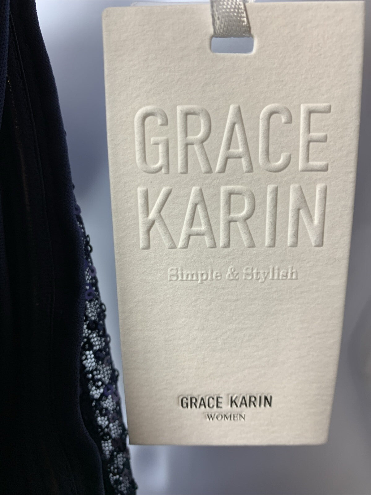 GRACE KARIN Sleeveless One Shoulder Sequin Dress Wrap Dress Size XL Sleeveless