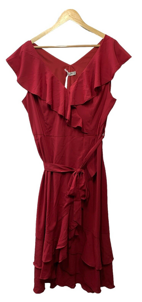 Grace Karin Women's 2024 Summer Wrap Midi Party Dress Casual Boho Red - Size XL
