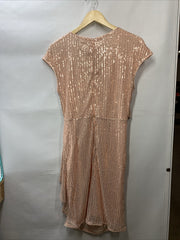 GRACE KARIN Sparkly Sequin Party Club Night Dress Wrap V-Neck Bodycon Cocktail L