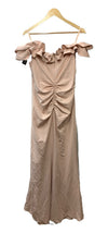 Xscape Women's Long Stretch Scuba Crepe Ruffle Collar Ruched Dress 4914X Size 14