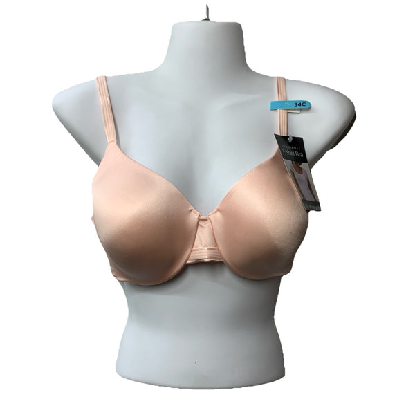 Bali Women's One Smooth U Smoothing & Concealing Underwire T-shirt Bra Size 34C