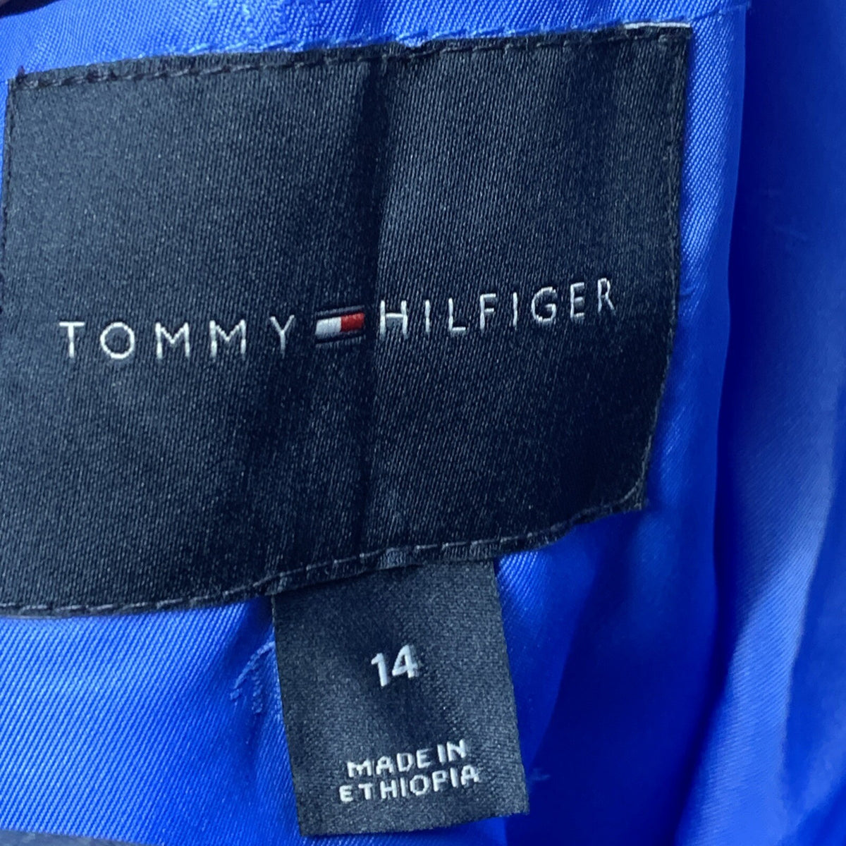 Tommy Hilfiger Micro Pinstripe Single Breasted Two-Piece Suit 14 Jacket & Pant