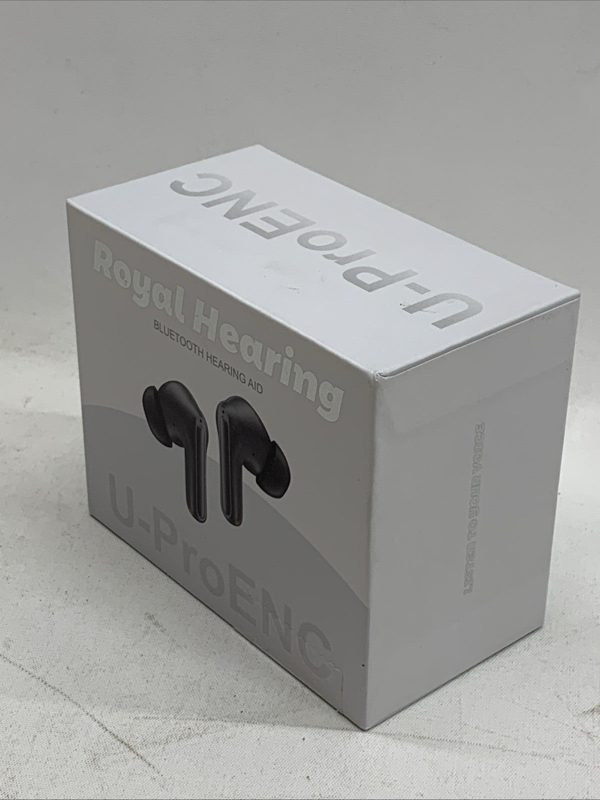 Royal Hearing 5.3 Wireless Bluetooth Hearing Aid w/Charging Case Model U-ProENC