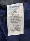 Calvin Klein Boy Formal Suit Set Includes Single Breasted Jacket & Pants Size 20