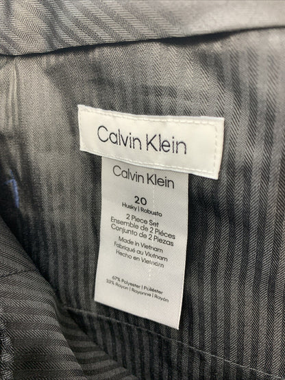 Calvin Klein Boy Formal Suit Set Includes Single Breasted Jacket & Pants Size 20