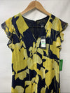 Tommy Hilfiger Womens Chiffon Flutter Sleeve Hem V-Neck Midi Formal Dress Size 8