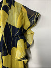 Tommy Hilfiger Womens Chiffon Flutter Sleeve Hem V-Neck Midi Formal Dress Size 8