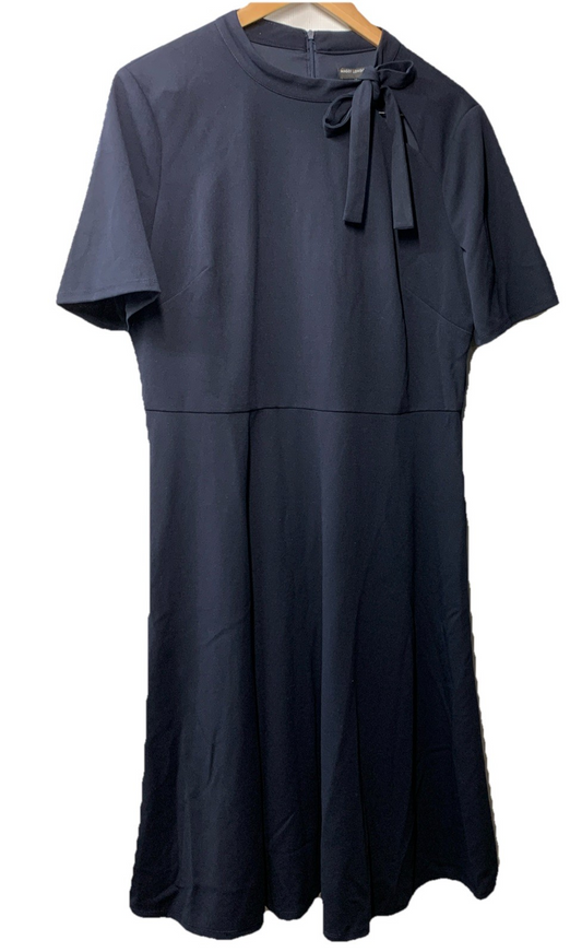 Maggy London Pleated Short Sleeve G5382M Midi 16 Dress Cocktail Party Formal