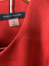 Tommy Hilfiger Casual Sheath Dress with Flutter Sleeves in Scarlet Red Size 6P