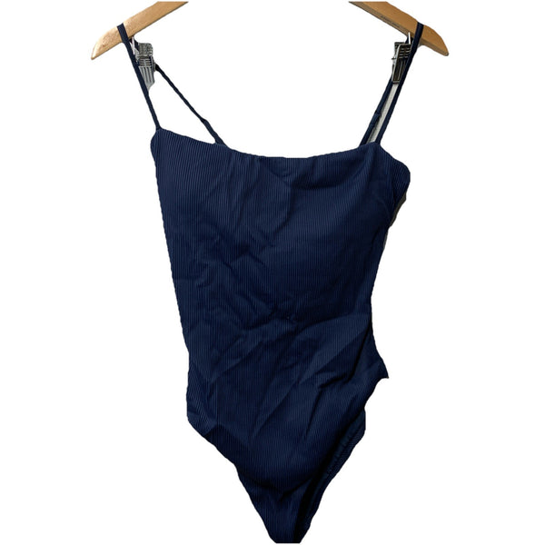 Roxy Womens One Piece Swimsuit Love Bandeau Bathing Suit Swimwear Large