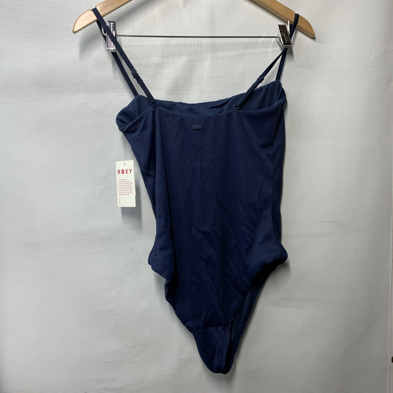Roxy Womens One Piece Swimsuit Love Bandeau Bathing Suit Swimwear Large