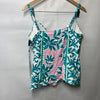 La Blanca Women's Over The Shoulder Tankini Swimsuit Top LB5SS87-MLT Size 16
