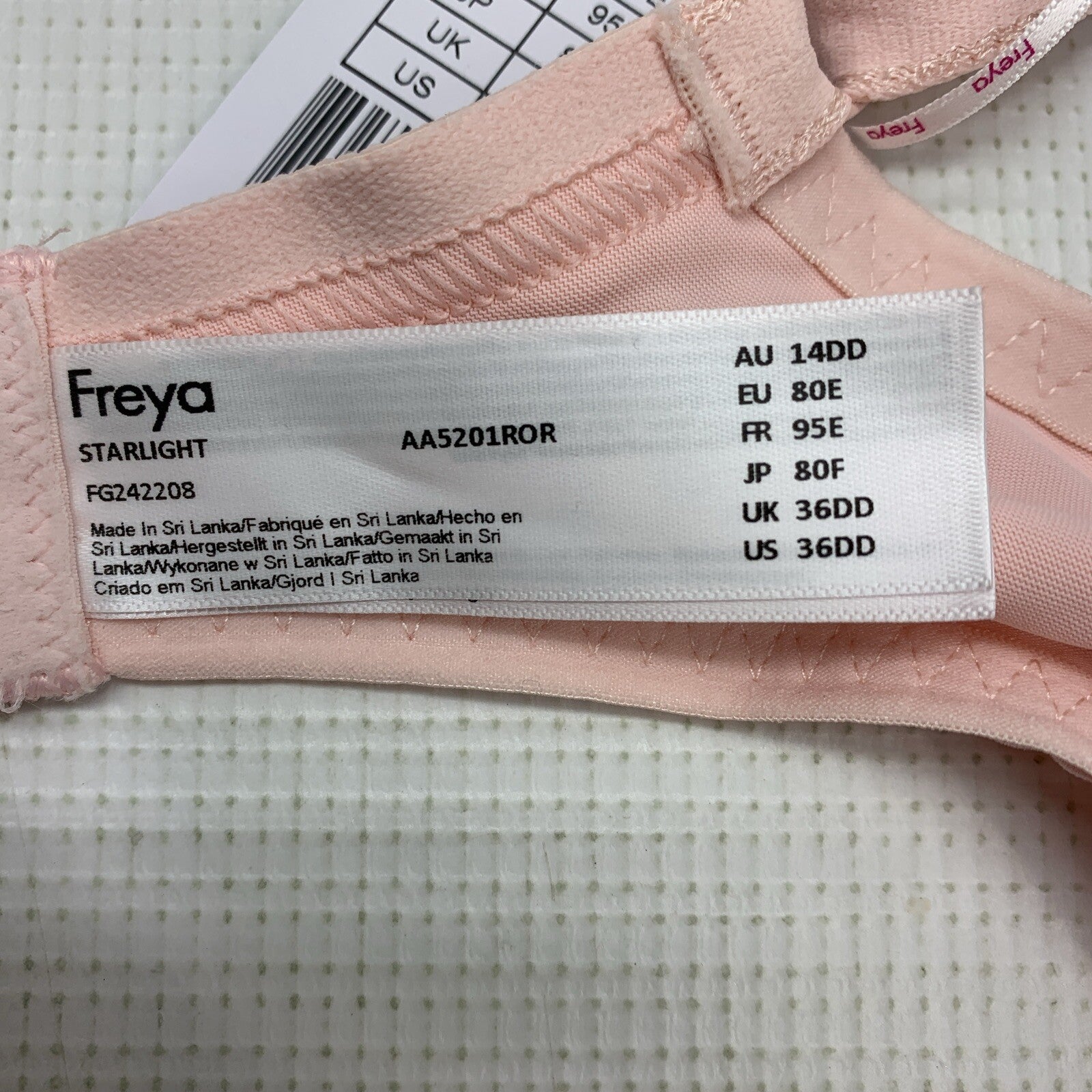 Freya Women's Starlight Underwire Side Support Bra Starlight Rosewater Size 36DD