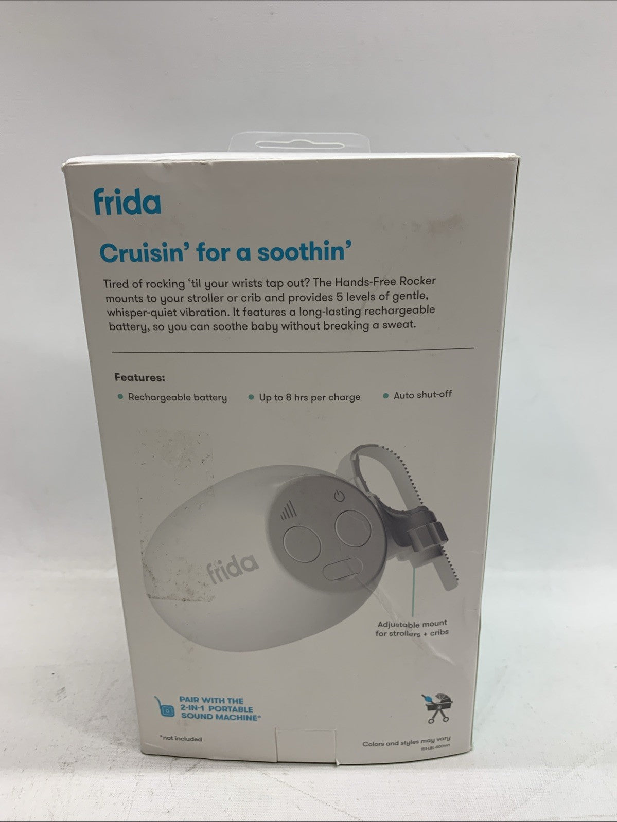 Frida Baby Hands-Free Cribs & Stroller Rocker Device with 5 Vibration Levels