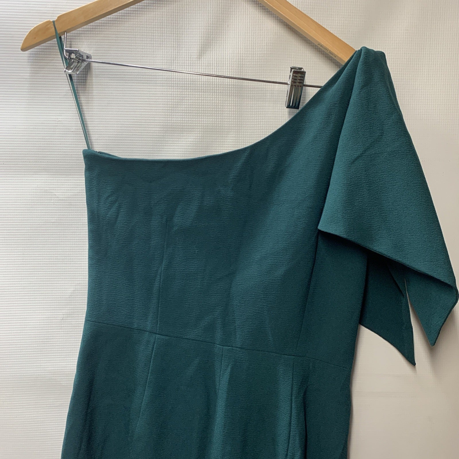 Dress the Population Tiffany One Shoulder Bow Detail Midi Sheath Dress Medium