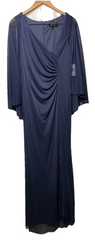 SL Fashions Women's Sequin Lace Chiffon Caplet Wedding Formal Dress Size 12