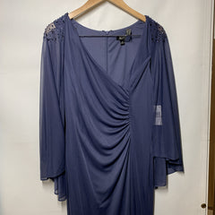 SL Fashions Women's Sequin Lace Chiffon Caplet Wedding Formal Dress Size 12