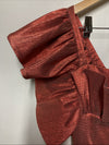 Black Halo Prince Gown Ruffle Sleeve Square Neck Formal Wedding Rose Glow Size 6