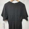 London Times Women's Black Midi Dress V-Neck Office Formal Short Sleeve Size 4