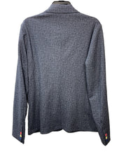GUESS Boys' Knit Single Breasted Blazer Heather Blue 14 Long Sleeve L4RN04KC3H0